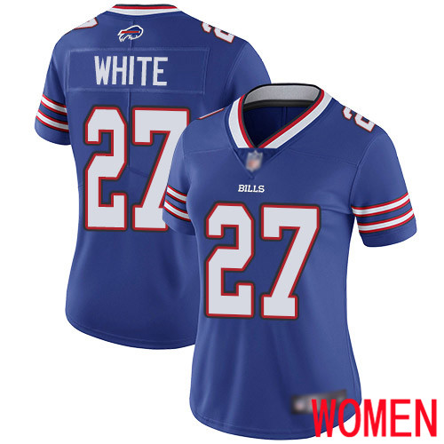Women Buffalo Bills #27 Tre Davious White Royal Blue Team Color Vapor Untouchable Limited Player NFL Jersey->women nfl jersey->Women Jersey